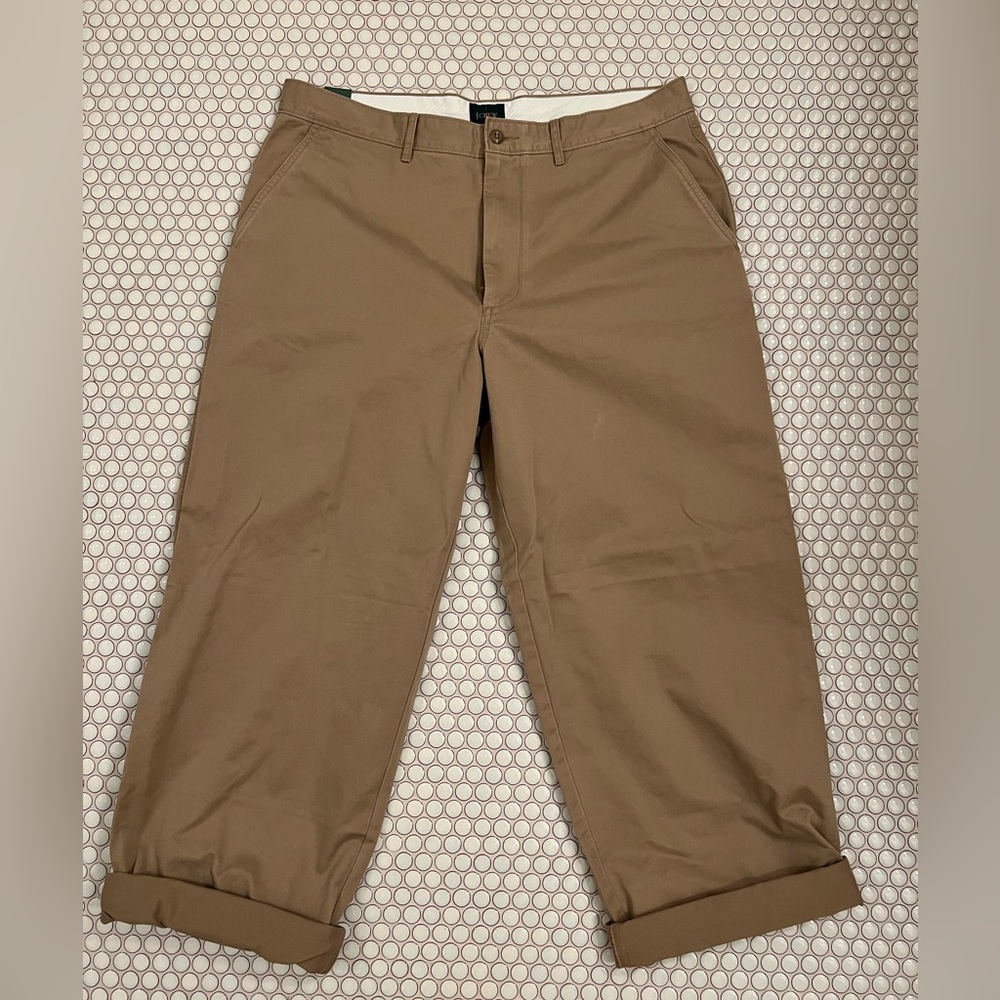 J. Crew Giant Fit Chino 36x32 khaki